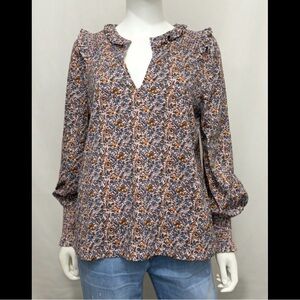 Boden Multicolor Floral Blouse